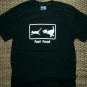 FAST FOOD Dog & Cat GLOW IN THE DARK T-Shirt M Black