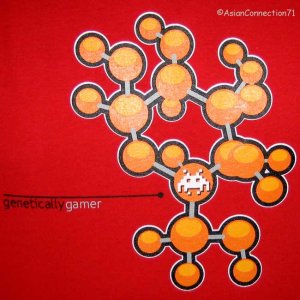 GENETICALLY GAMER Disco CISSE T-Shirt Asian L Red