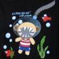 CISSE DIVER Cute New Cap Sleeve T-shirt S Black BNWT!