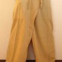PLUS SIZE Thai Cotton Drill Fisherman Pants Yoga Trousers BEIGE Khaki Tan XXXL 3XL