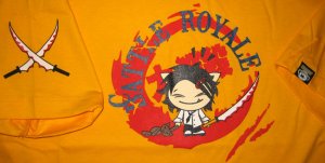 BATTLE ROYALE CISSE Disco Rave T-shirt Asian XL Yellow