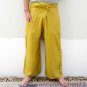 Thai Rayon FREESIZE Fisherman Pants Yoga Beach Dance Trousers MUSTARD YELLOW