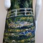 Monet WATER LILY POND Hand Print Fine Art Dress Size XL 16-18