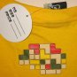 70's LOGIC CISSE Disco Party Rave Cap Sleeve T-shirt Misses S Small Yellow