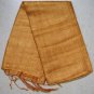Thai Silk Fabric Scarf Shawl Hand Craft AMBER GOLD Thailand Siam Textile