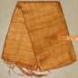 Thai Silk Fabric Scarf Shawl Hand Craft AMBER GOLD Thailand Siam Textile