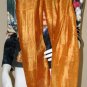 Thai Silk Fabric Scarf Shawl Hand Craft AMBER GOLD Thailand Siam Textile