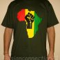 AFRICA POWER New Rasta REGGAE T-Shirt M,L,XL,XXL Green
