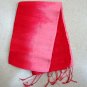 Thai Silk Fabric Scarf Shawl New Half and Half RED and PINK Colors