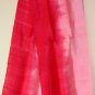 Thai Silk Fabric Scarf Shawl New Half and Half RED and PINK Colors