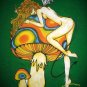PSYCHEDELIC MUSHROOM NYMPH New REGGAE One Love T-shirt M Green