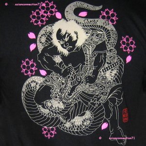 DRAGON Wrestler RONIN Japan T-Shirt M Black