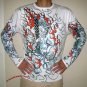 Japanese FIRE DEMON Irezumi Tattoo LONG SLEEVE Shirt L