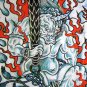 Japanese FIRE DEMON Irezumi Tattoo LONG SLEEVE Shirt L