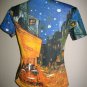 Van Gogh CAFE TERRACE at NIGHT Cap Sleeve Art T Shirt Misses XL