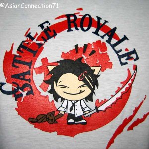 BATTLE ROYALE CISSE T-shirt Asian XL White
