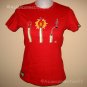 MATCH HEAD Fun New Cisse BURN OUT T-shirt Misses S BNWT