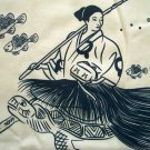 URASHIMA TARO Japan Tale New Ronin T-Shirt XL Cream NWT