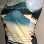 FISHERMAN Ukiyoe Japan Art Print TANK TOP Shirt Misses L Large