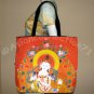 GUANIM Buddhist Goddess of Mercy Cap Sleeve Hindu Art Print T Shirt Misses M Medium