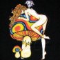 PSYCHEDELIC MUSHROOM NYMPH New One Love REGGAE T-shirt XL Pink