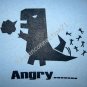 ANGRY_ _ New CISSE Cotton T-shirt Asian M Charcoal BNWT
