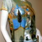 Salvador Dali PYRAMID of FORTUNE Cap Sleeve Fine Art Print Short Sleeve T Shirt Misses S Small