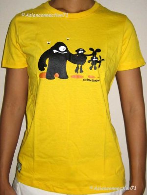 FOOD CHAIN Cap Sleeve CISSE Darwin Disco Party Rave T-Shirt Misses S Small Yellow