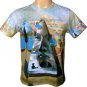 PYRAMID of FORTUNE Salvador Dali Long Sleeve Art Print Shirt Men's L Large