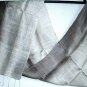 Thai Silver Grey and Brown New 100% Silk Fabric Scarf