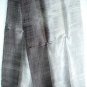 Thai Silver Grey and Brown New 100% Silk Fabric Scarf