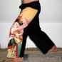 Japanese Ukiyoe Art Print Shirt Singlet TANK TOP GEISHA with SENSU Misses Size S Small
