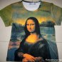 MONA LISA Leonardo Da Vinci LONG SLEEVE Fine Art Print T Shirt Misses M Medium