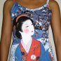 WINTER SNOW GEISHA New Japanese Ukiyoe Art Print TANK TOP L