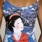 WINTER SNOW GEISHA New Japanese Ukiyoe Art Print TANK TOP L