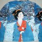 WINTER SNOW GEISHA New Japanese Ukiyoe Art Print TANK TOP L