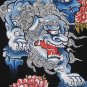 SHISA LION Okinawa Japan Tokyo Yakuza RONIN T-shirt M Medium Black