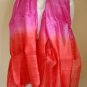 Thai Silk Fabric Scarf Hand Craft Multi Color PURPLE PINK ORANGE 6-14 Thailand