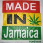 MADE IN JAMAICA Marijuana Roots Reggae T-shirt L White