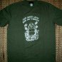 GOOD LUCK BUDDHA Rub My Tummy Fun New T-Shirt L Green