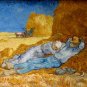 LA SIESTE Van Gogh Art Print LONG SLEEVE T-Shirt Misses M Medium