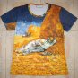 LA SIESTE Van Gogh Art Print LONG SLEEVE T-Shirt Misses M Medium