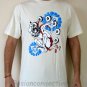 MODERN RAIJIN Japan Thunder God RONIN T-Shirt M Cream