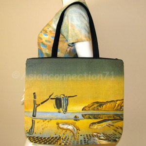 Salvador Dali DISINTEGRATION OF MEMORY Bag Purse Tote Fine Art Print L Large