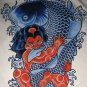 RED ONI and KOI Ronin Japan Tokyo Yakuza Ganster T-Shirt XXL 2XL Large Black