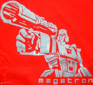 MEGATRON Transformers New Decepticon T-shirt XXL Red