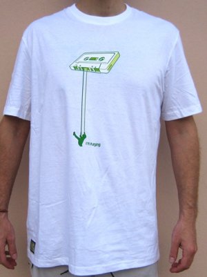 I'm Playing Tape Swing CISSE DJ Disco Rave Party T-shirt Asian L Large White BNWT