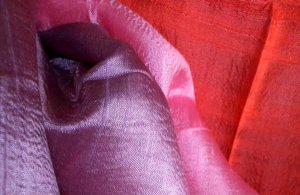 Thai Silk Fabric Scarf Shawl CRIMSON ROSE PURPLE 6-13