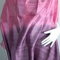 Thai Silk Fabric Scarf Shawl CRIMSON ROSE PURPLE 6-13