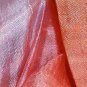 Thai Silk Fabric Scarf New Hand Crafted ORANGE and PINK 9-8